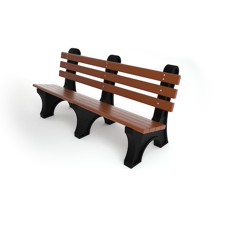 Frog Furnishings Brown 6' Comfort Park Avenue Bench PB 6BROCPAE